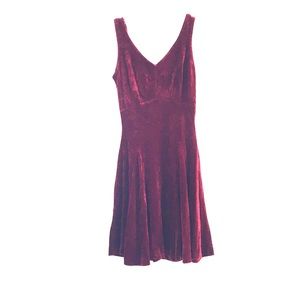 Betsey Johnson Crushed Red Velvet Dress (ca. 1997)